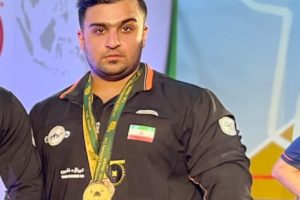 علی اسدی؛ قهرمان پرس‌سینه مسابقات آسیایی دانشجویان به میزبانی شارجه امارات