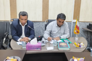 جلسه جمع بندی سفر معاون عمرانی استاندار و بررسی مشکلات شهرهای چهارگانه شهرستان در جناح برگزار شد + تصاویر